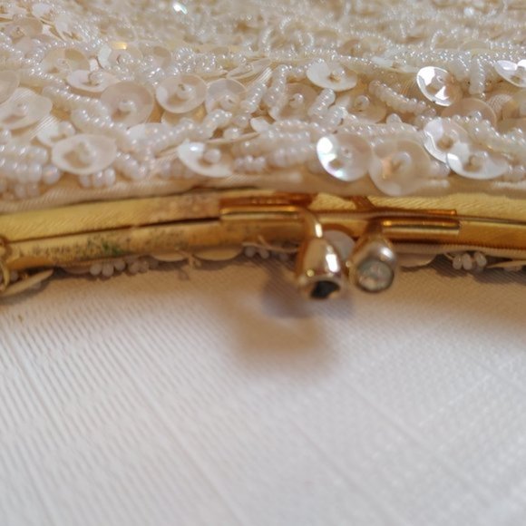 Vintage Hand Beaded Evening Purse Du-Val Made in Hong Kong - Picture 4 of 7